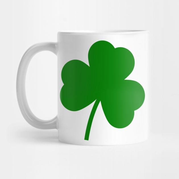 St. Patrick's Day green Irish clover  leaf by TeeRock